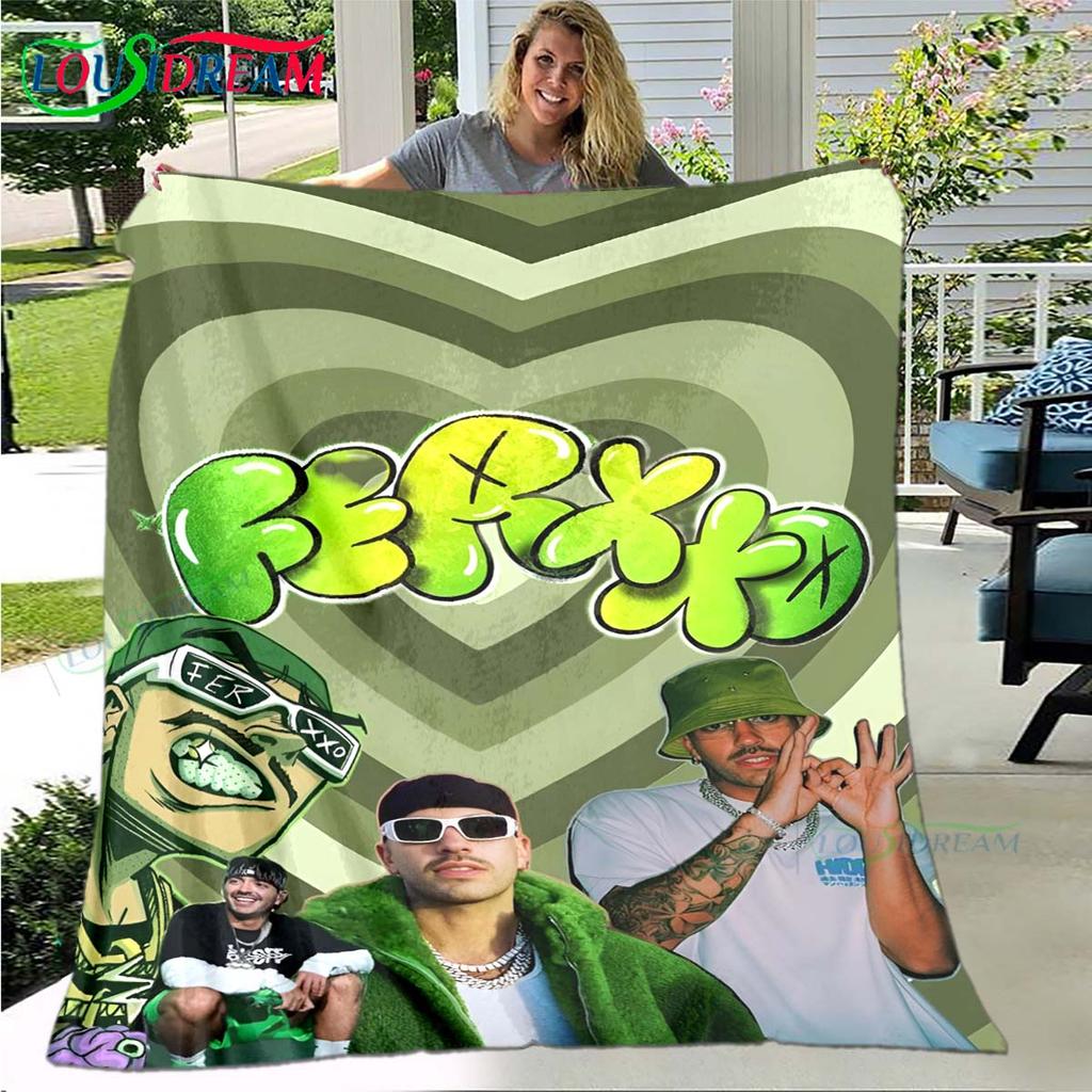 100% Polyester Pop Singer F-Ferxxo Four Seasons Blanket Sofa Cover Travel Bed Plush Blanket Travel Office Break Blanket Gift