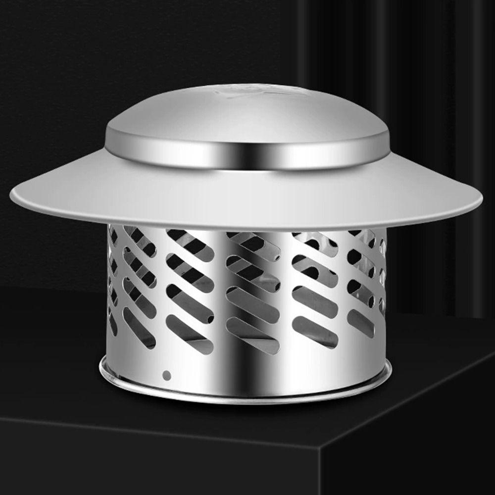 80/110/160/200mm Copertura Pioggia Uscita Aria Esterna Antivento Antipioggia Muro Uscita Aria Fresca Acciaio Inossidabile Condotti di Ventilazione Traspiranti
