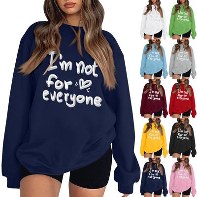 Women's Casual Fashion Print Long Sleeve O-Neck Pullover Top Blouse