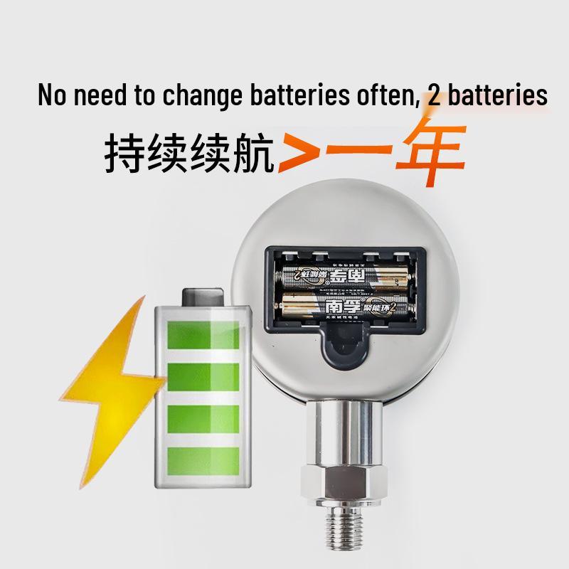 Digital High-Precision Intelligent Pressure Gauge for Water, Vacuum, and Air Pressures