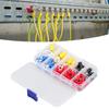 102PCS Insulated Ring Terminal 10 Different Specifications Flame Retardant Wire Connectors Assortmen