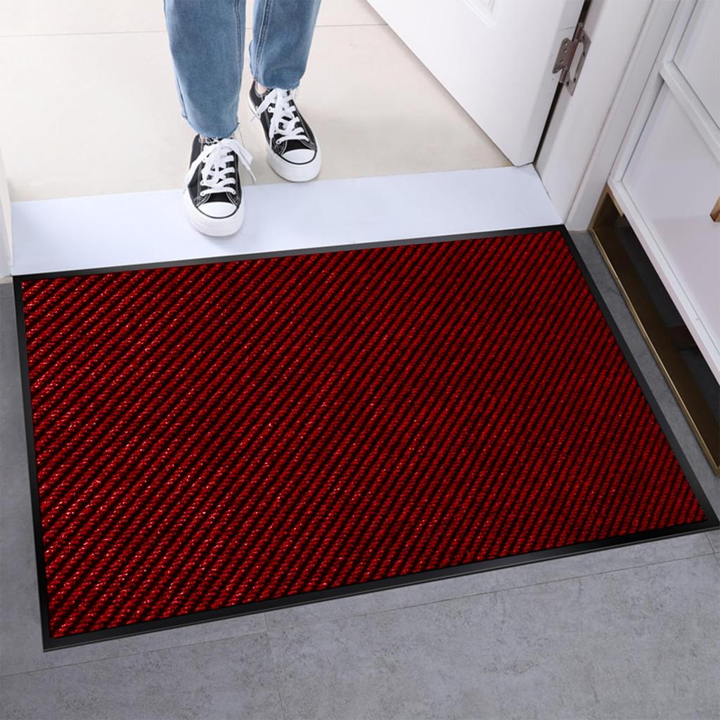 Bcrio Entrance Mud Removal for Offices and Shops Mat, Outdoor/Indoor, Mat, Non-Slip, Wear-Resistant, Quick-Drying, Water-Absorbent, Plain, (90150cm,