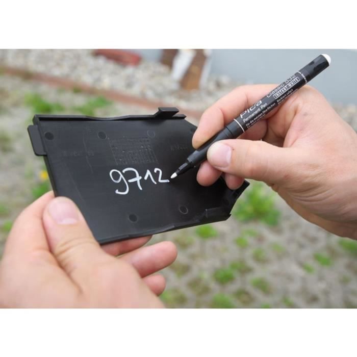 Pica Classic Feutre indélébile Instant-White 1- 2 mm Rond