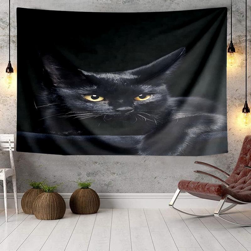 Glamorous Cat In Shades Tapestry Room Decoration Wall Hanging for Living Room Bedroom, dormitory, Birthday and Christmas gifts