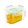 4L Leakproof Beverage Dispenser with Spigot & Lid Refrigerator Drink Bucket Lemonade Dispenser for Iced Tea Lemonade Juice Milk