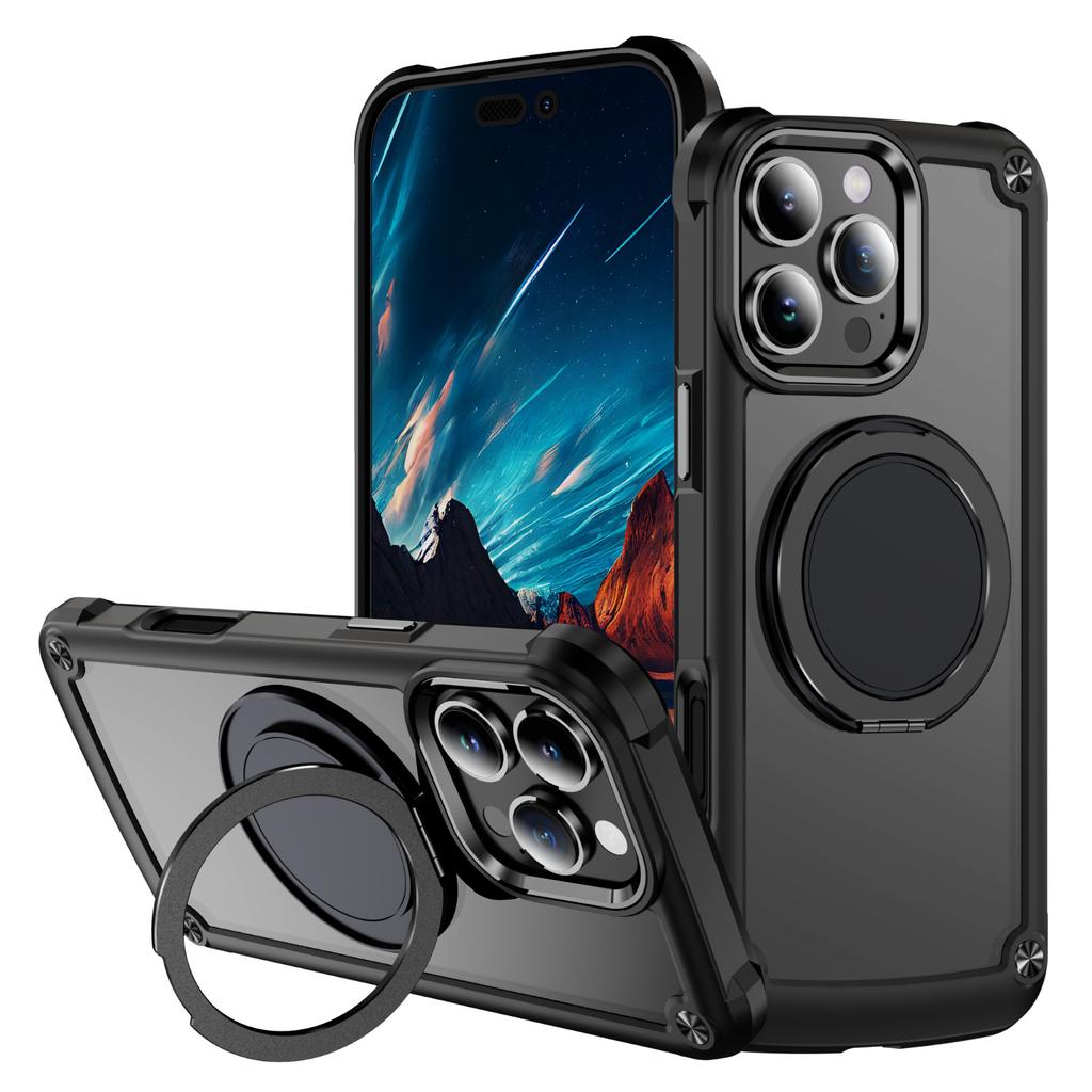 Yisimei Pouzdro na telefon Magnetický držák Otočné Protiskluzové a proti pádu Brnění pro pouzdro na telefon IPhone17