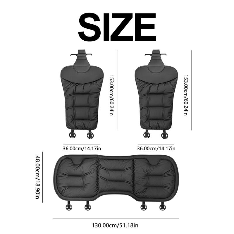 SEAMETAL Universal Rear Car Seat Cover Nappa Leather Car Seat Cushion Protector Mat Soft Breathable Auto Interior Accessories