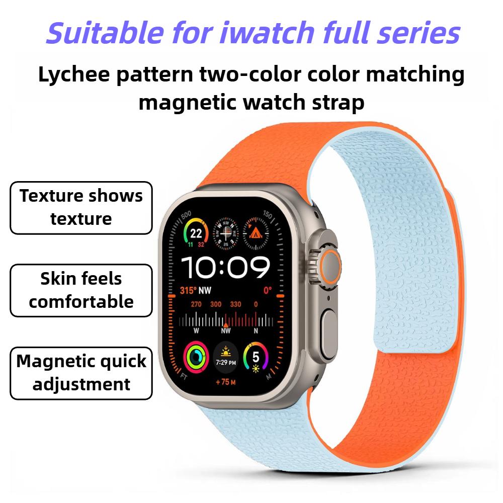 Magnetic Strap for Apple Watch Bands Ultra 3 2 49mm 40mm 44mm 41mm 46mm 45mm 42mm Bracelet Correa iWatch Series 11 10 SE3 9 8 7 6