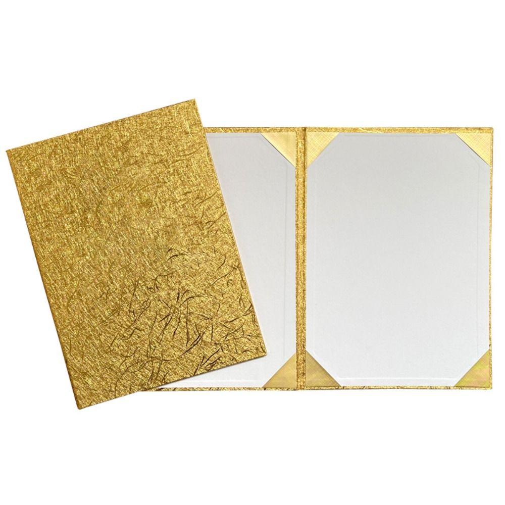 Hosted Speech A3 A4 Art Paper Hardcover Signing Contract Certificate Protector  Ceremony