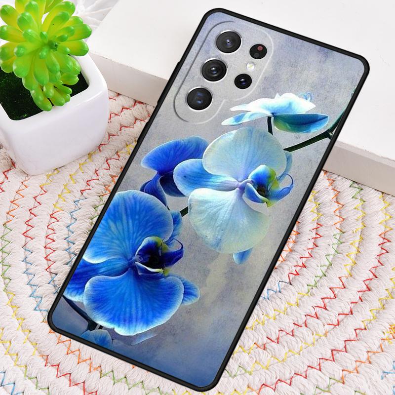 Orchid Flowers Colorful Silicone Phone Case For Samsung Galaxy note 10 pro S26 S25 S24 S23 S22 S21 Plus S25Ultra Capa Cover