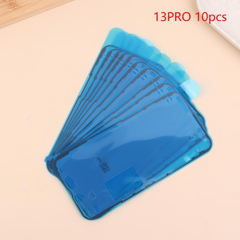 10Pcs Waterproof Adhesive Battery Sticker Kits For Phone Xr Xs 11 12 13 14 15 Mini Pro Max Screen Frame Bezel Seal Tape Glue