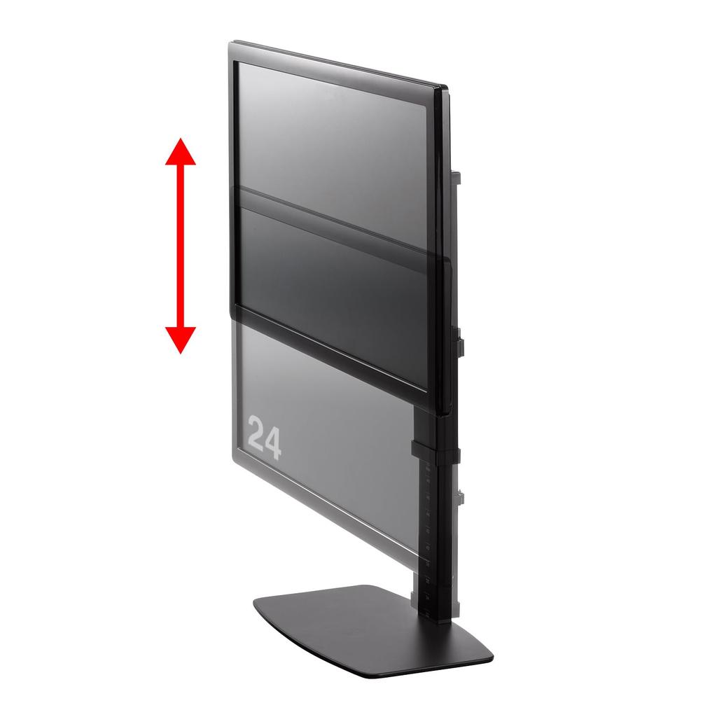 SANWA SUPPLY Desktop Monitor Stand (Rotating and Height Adjustable) CR-LAD101BK