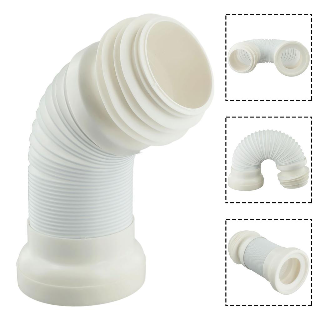 250-500mm Flexible Pan Connector Drain Pipe Hose Toilet Bowl Sewage Parts Univer-sal Home Displacement WC Sewer Pan Connector