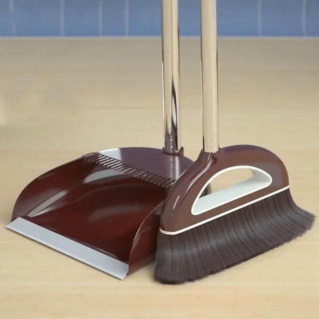 Ensemble balai magique et pelle à poussière en plastique, outils de nettoyage, balayeuse, essuie-glace pour sols, accessoires pour la maison, brosse de balayage multifonction