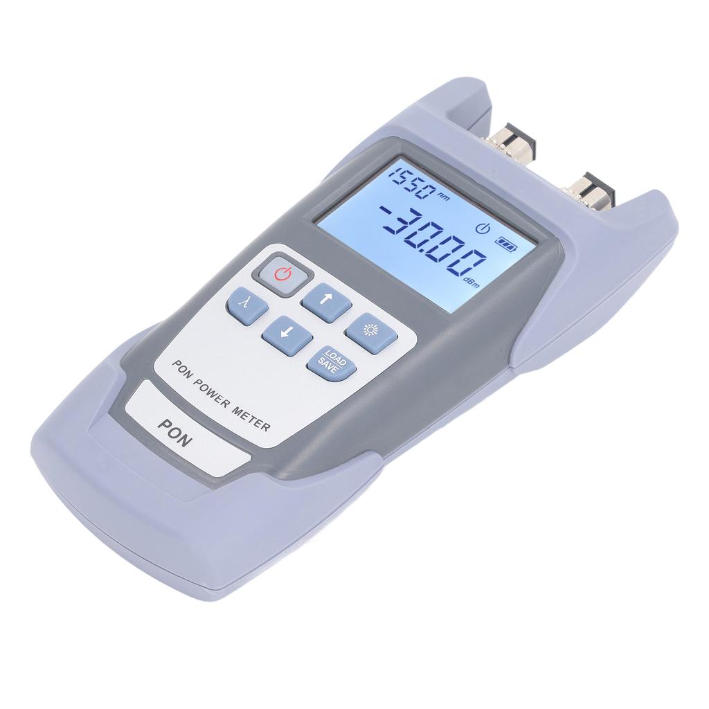 Optical Fiber Power Meter Handheld High Accuracy PON Power Meter Fiber Optic Cable Tester with LCD Display