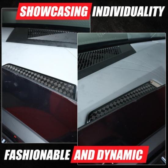 Black Steel Center Console Screen Back Air Outlet Mesh Trim For BMW X3 G45 2025+