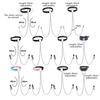 1Pc Nipple Ring With Choker Necklace Punk Style Long Chain Nipple Barbell Piercing Jewelry