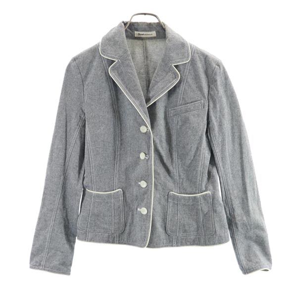 

Rene Сделано в Японии Хлопковый приталенный пиджак 36 Черный Женский Б/У