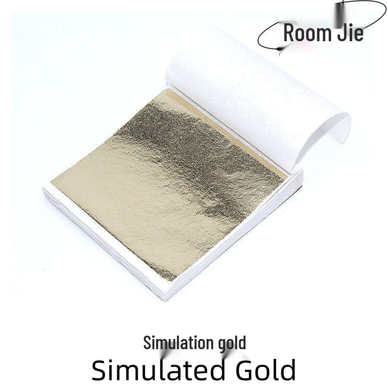 Gold and Silver Freeze-Resistant Foil Paper for DIY, Crystal Epoxy, and Nail Art, 9x9cm