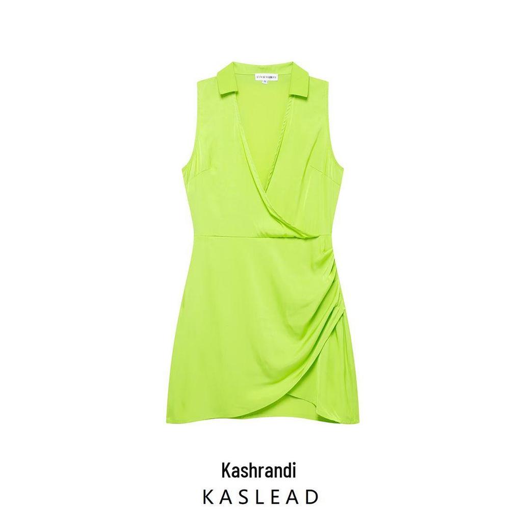 2025 Spring Women's European & American Style Fashion Simple Shirt Dress