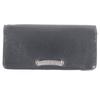 Great CHROME HEARTS Purse Single-fold wallet black leather mens Used