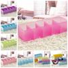 5 Grid Organizer Tie Bra Socks Drawer Cosmetic Divider Plastic Storage Box