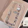 Armbandkette Handyhülle Für iPhone 17 16 15 13 14 für 17Air 17 12 14 16 Pro 17 14 16 Pro Max Funkelnder Diamant Niedliches Muster Hartschale Mit Trageband