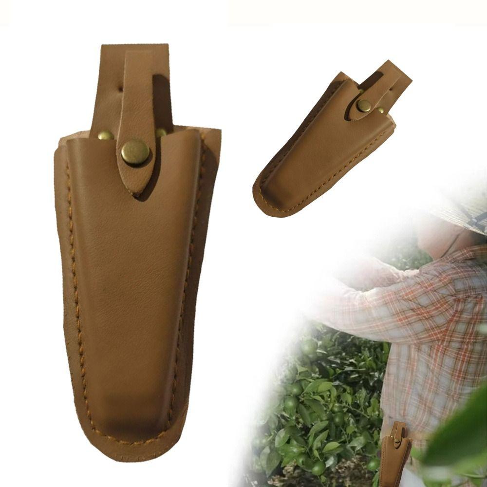 Langlebige Leder-Astschere-Werkzeugtasche Tragbar Schnallenverschluss Zangenaufbewahrungstasche Garten-Scherwerkzeuge Garten