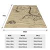 Middle Earth Map Blanket Warm Fleece Sofa Throw Blanket for Couch Bedding Office Throws Bedspread Quilt