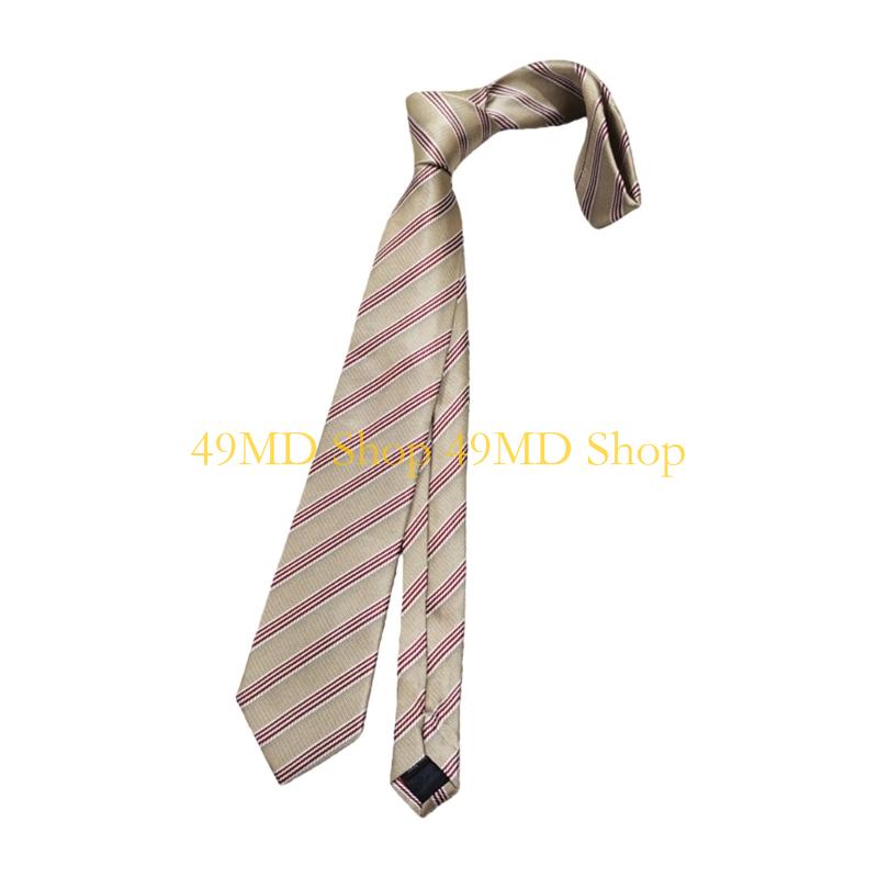 49MD Unisex Neck Tie JK Stripes Tie Neckwear For Professional Suit Outfit Enhancement