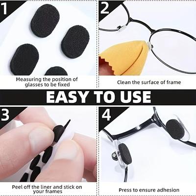 Měkké pěnové nosní podložky Samolepicí brýlové EVA nosní podložky Protiskluzové brýle Nosní podložky bez make-upu Nosní podložky na brýle