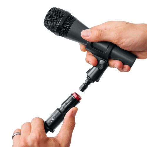 GATOR Frameworks Quick Release Attachment for Microphone Holders, GFW-MIC-QRTOP, Black