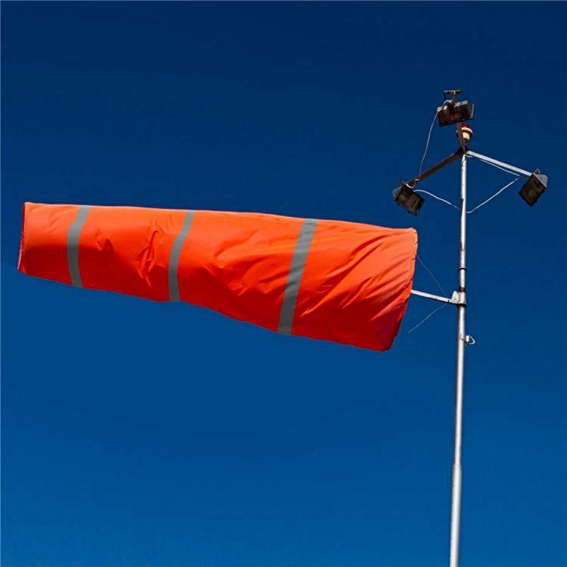ABUL-2 STÜCK 30 Zoll Windsack Windrichtungs-Messsockenbeutel Mit Reflektierendem Gürtel Für Außenbereiche Flughafen Bauernhof & Park