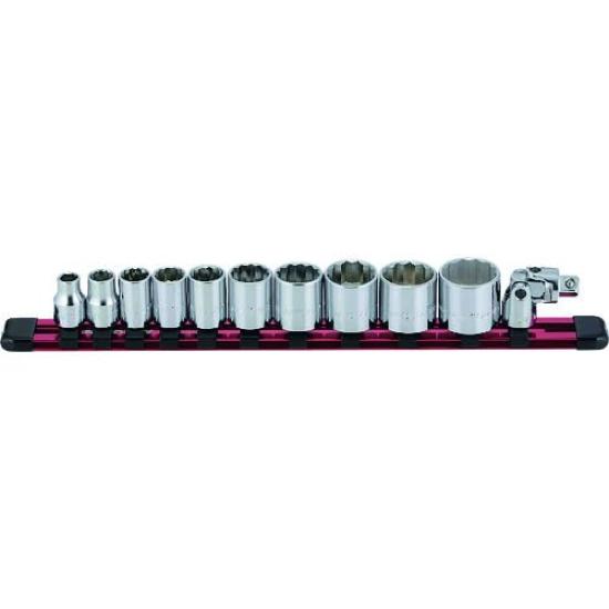 Mitroy Socket Wrench SH312M 3/8" Set, 10mm, 12-Piece Set,