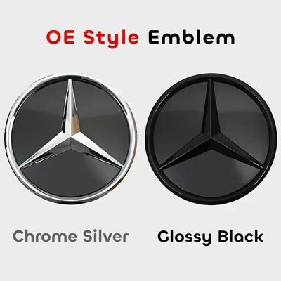 Autocolant Auto Pentru Mercedes Benz Pentru Mercedes Benz W176 A180 A200 A250 Grilă Frontală Logo Stea Emblema 3D Oglindă Cu Iluminare LED Ch