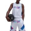 Li-Ning Way of Wade Printed Letter Patchwork Casual Shorts Men Shorts White AAPT051-4
