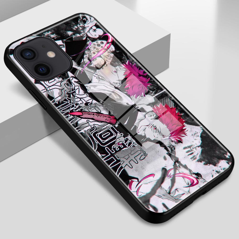Phone Case for IPhone 14 13 12 11 Pro XS Max 12 13 Mini XR X 8 7 6 6S 14 Plus SE Glass Cover Anime Cartoon Jujutsu Kaisen Case