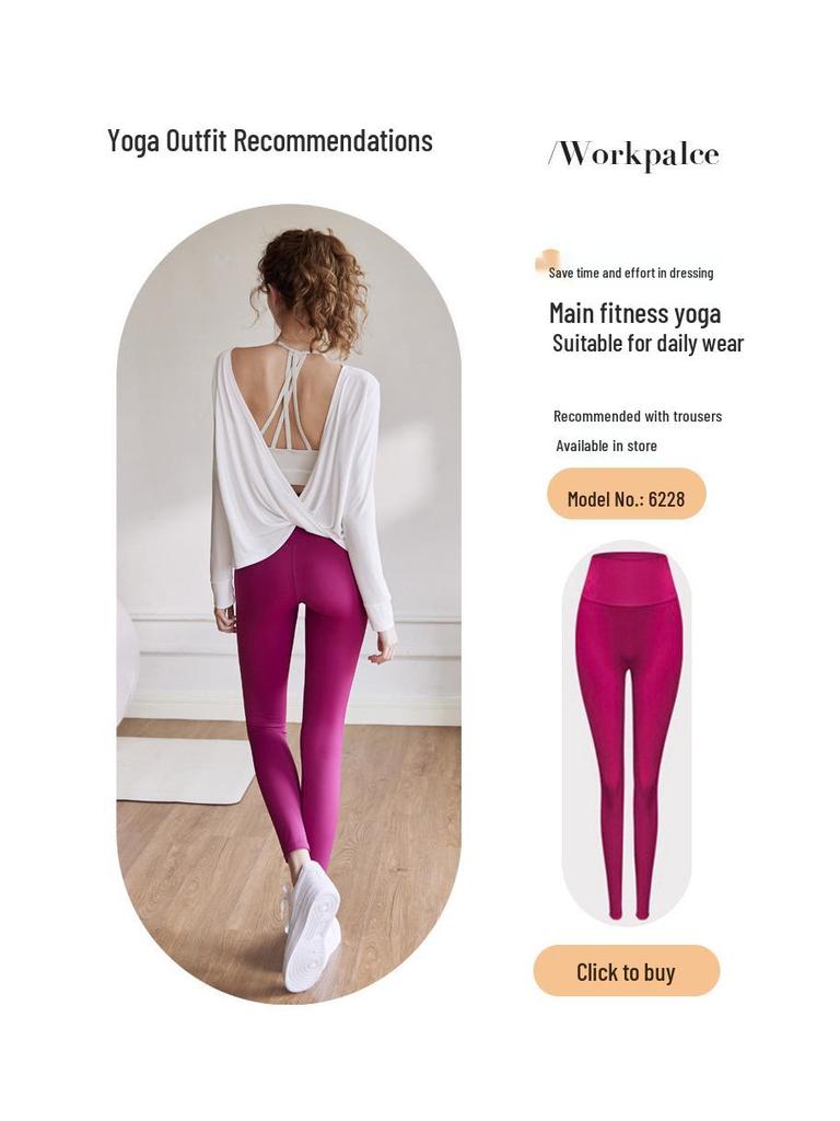 Women’s Spring/Summer Backless Flowy Yoga Top for Outdoor Pilates & Fitness