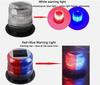 Solar Powered Strobe Warning Light Car Roof Magnet LED Strobe Light Beacon Light Led Flashing for Car Lorry Truck Accessory