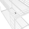 Cama Loft Base Estável Beliche com Escada Proteção contra Quedas Forte Capacidade de Carga Familiar Estrutura de Metal Móveis de Quarto Baixo