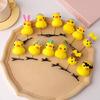 3D Cartoon Haarnadel Lieblich Gelbe Ente Haarspange Geburtstagsfeier Kopfschmuck Festival Haarspange Kinder Haarstyling-Werkzeug 12 STÜCKE