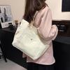 Women's Versatile Canvas Shoulder Bag – Large Capacity Handbag for Students & Commuters