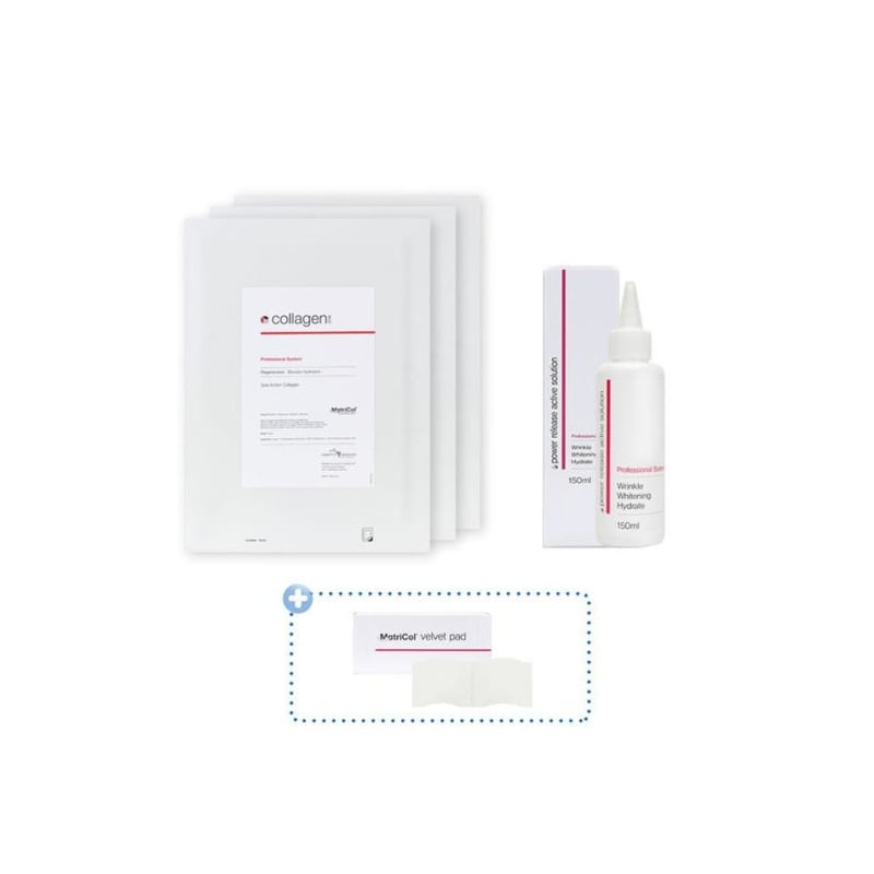 3 sheets of Raw Collagen Velvet Sheet Collagen One Classic + 1 150ml Power Release (Velvet Pad included)