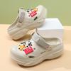 Thick-soled Bag Head Cool Slippers Women's Summer Wear Non-slip Eva Heel Cute Cartoon Hole Shoes Women