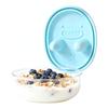 Yousheng Leak-Proof Snack Box with Silicone Cover Portable Finger Guard Design No-Mess Lunch Container Cookie Storage Tool