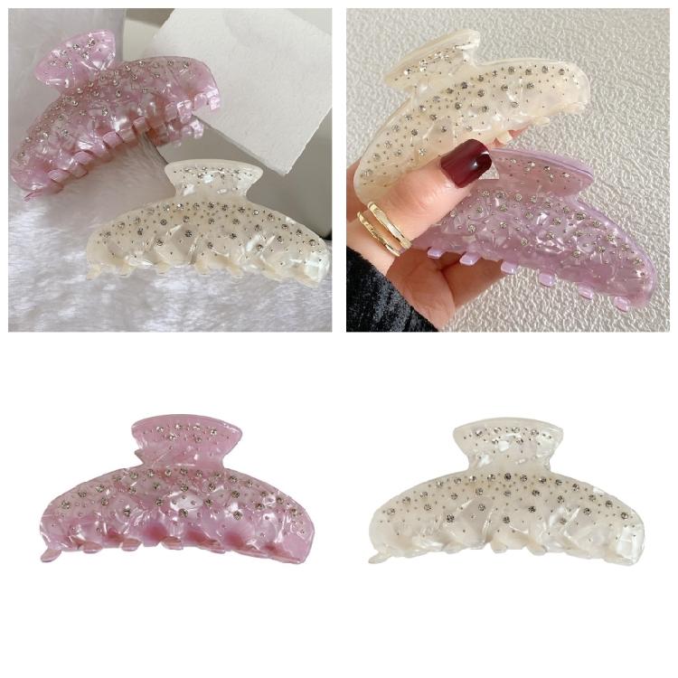 Fashionable Acetate Hair Clip With Rhinestones Perfect For Women Enhancing Their Look Prom Event Or Casual Outings