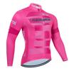 Mens Cycling Long Sleeve Top Slim Fit Breathable Lightweight Mountain Road Bike Jersey Outdoor Riding Sports Wear