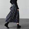 SOFSIL Women's Retro Floral Pleated Midi Skirt