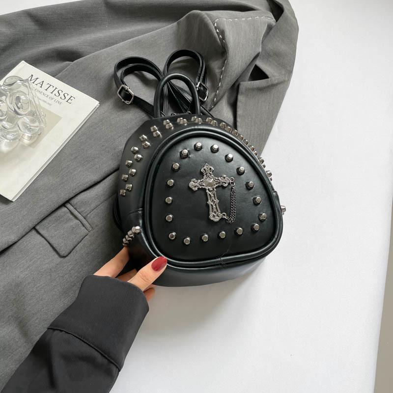 Schultertasche für Damen, Lässig mit Nieten, Damen Mehrzwecktasche