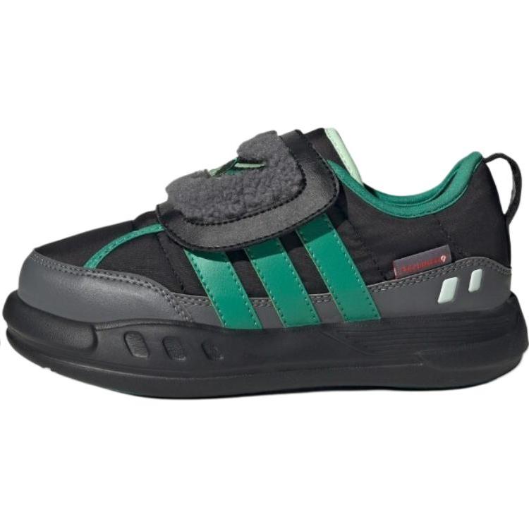 New Adidas Puffy Skipper Slip Resistant Rebound Thermal Low top Casual Shoes Black Kids' KJ3899